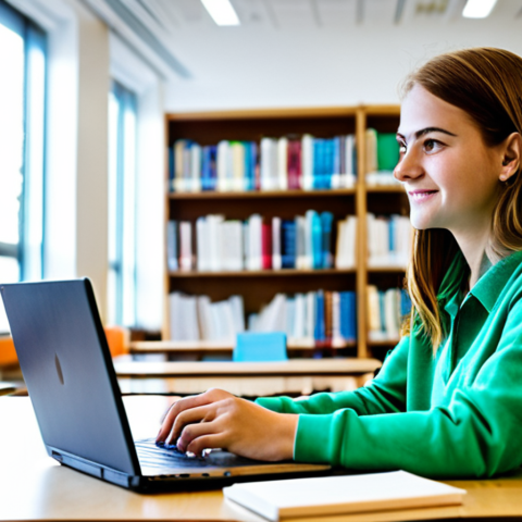 Study Session**

"A student in a brightly lit, modern library, fully clothed, studying with textbooks and a laptop. The scene should include notes scattered around and a cup of coffee nearby. Focus on creating a positive and productive atmosphere. The student is wearing casual, appropriate attire. Safe for work, professional, perfect anatomy, natural proportions, appropriate content."

**