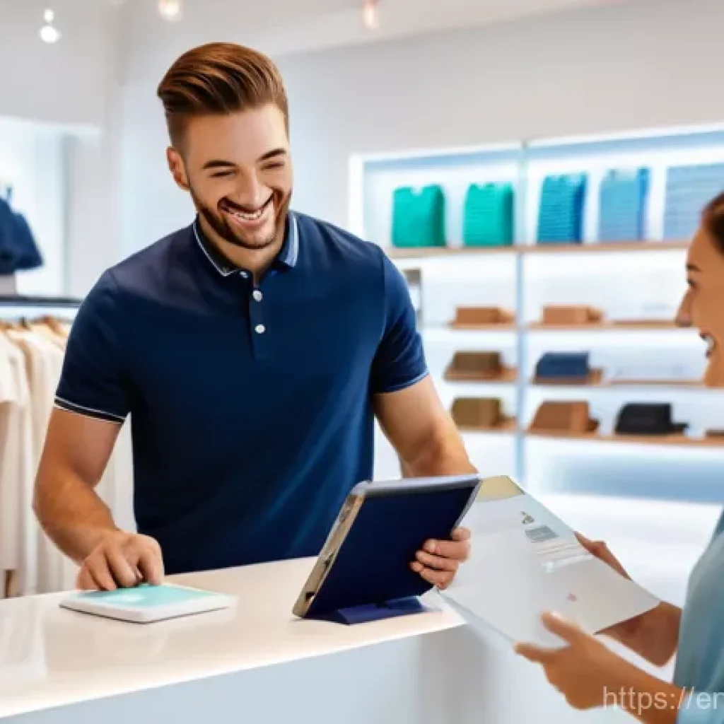 쇼핑매니저의 단기 목표 설정 - **Personalized Omnichannel Experience:**
A bright, modern retail store interior during the day, ...