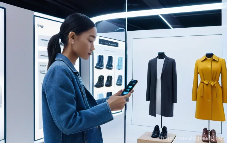 쇼핑매니저의 단기 목표 설정 - **Personalized Omnichannel Experience:**
    A bright, modern retail store interior during the day, ...
