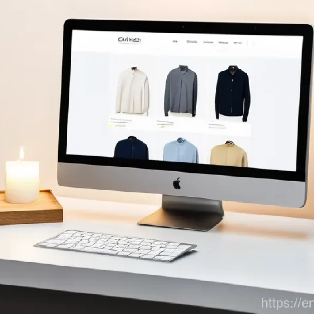 쇼핑매니저가 피해야 할 실수 - **Prompt:** A vibrant, clean, and highly intuitive e-commerce website homepage displayed on a sleek,...